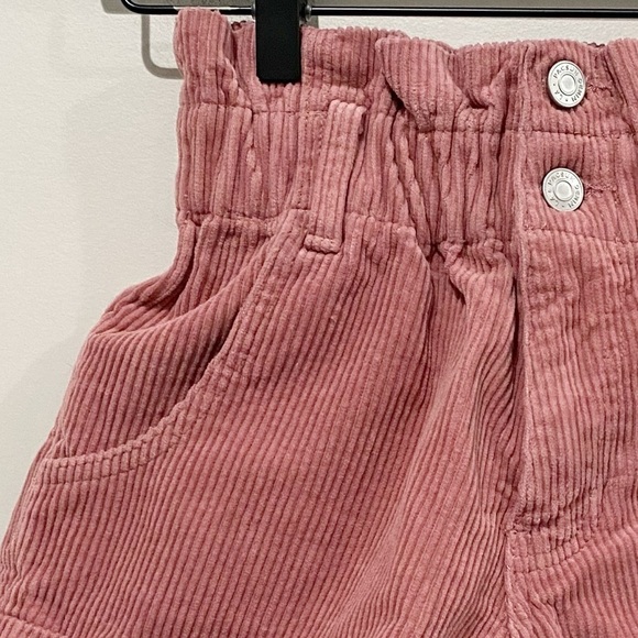 PACSUN Blush Corduroy Paperbag Mom Shorts High Waist Size XS - Picture 4 of 11